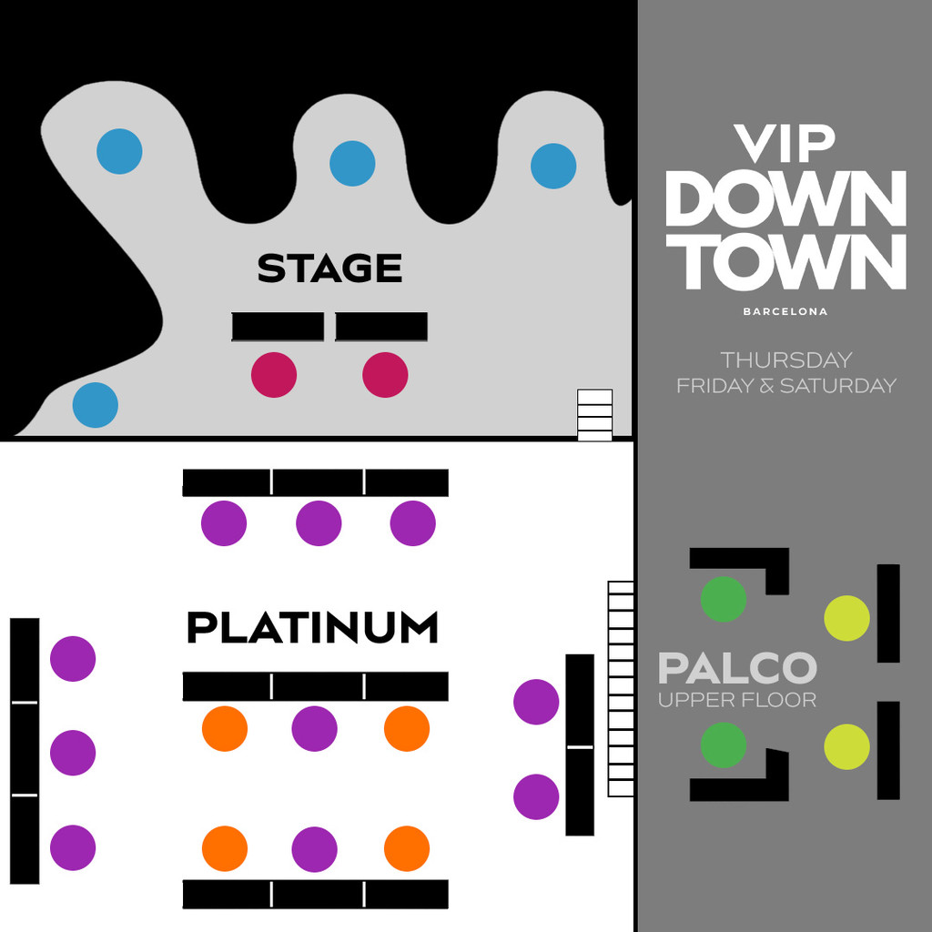 downtown table map