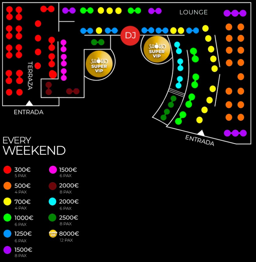 shoko barcelona table map