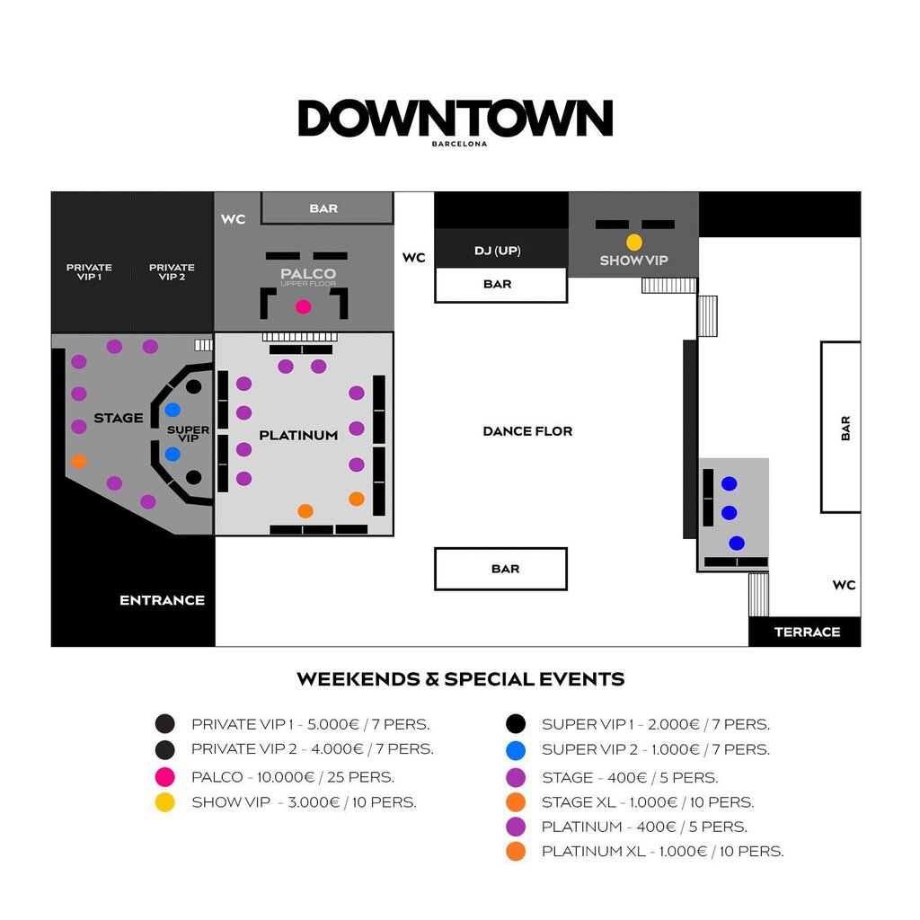 table map downtown barcelona