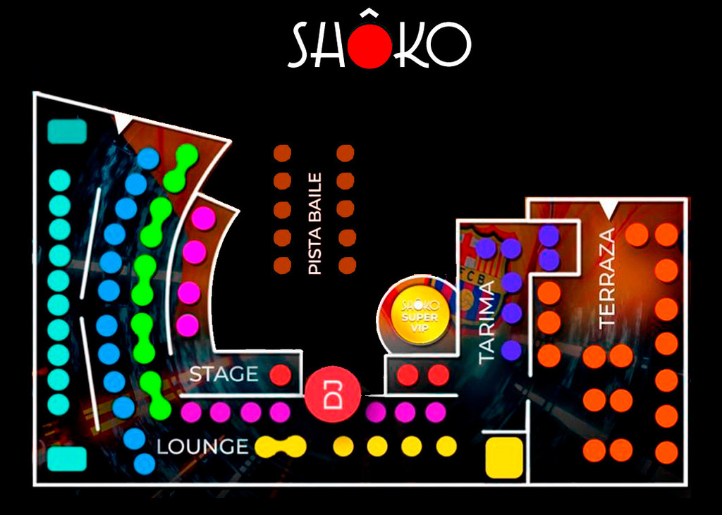 shoko barcelona table map