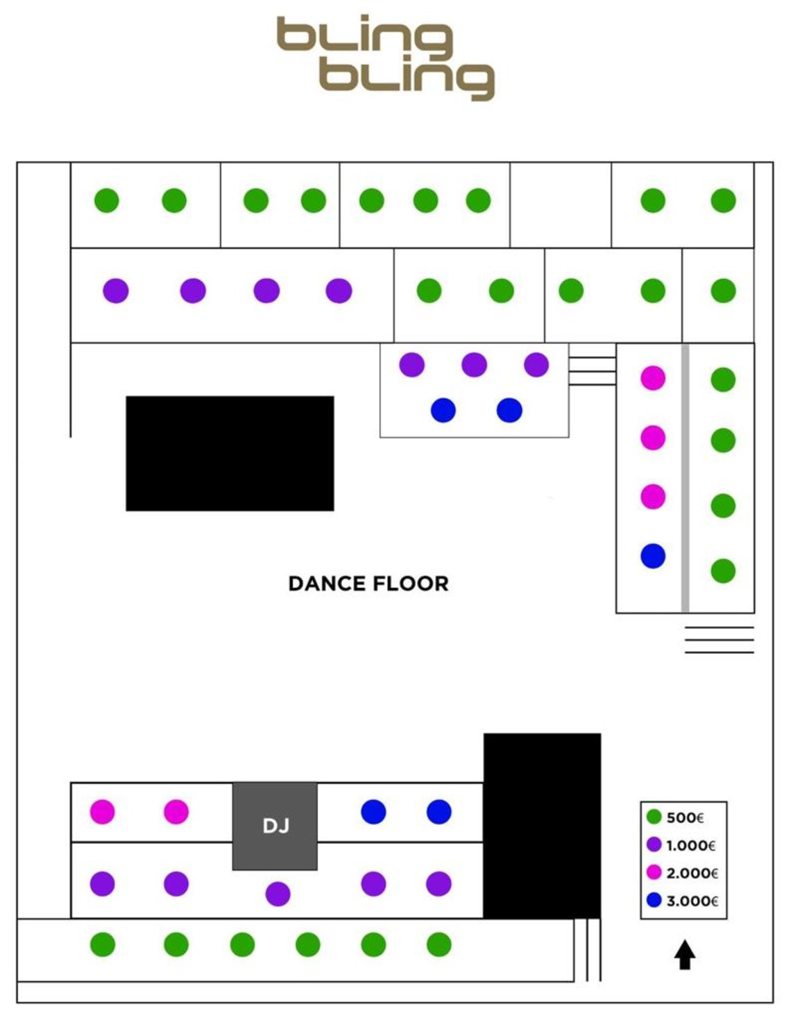 Bling Bling tables map