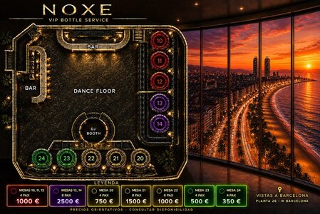 Noxe Hotel W tables map