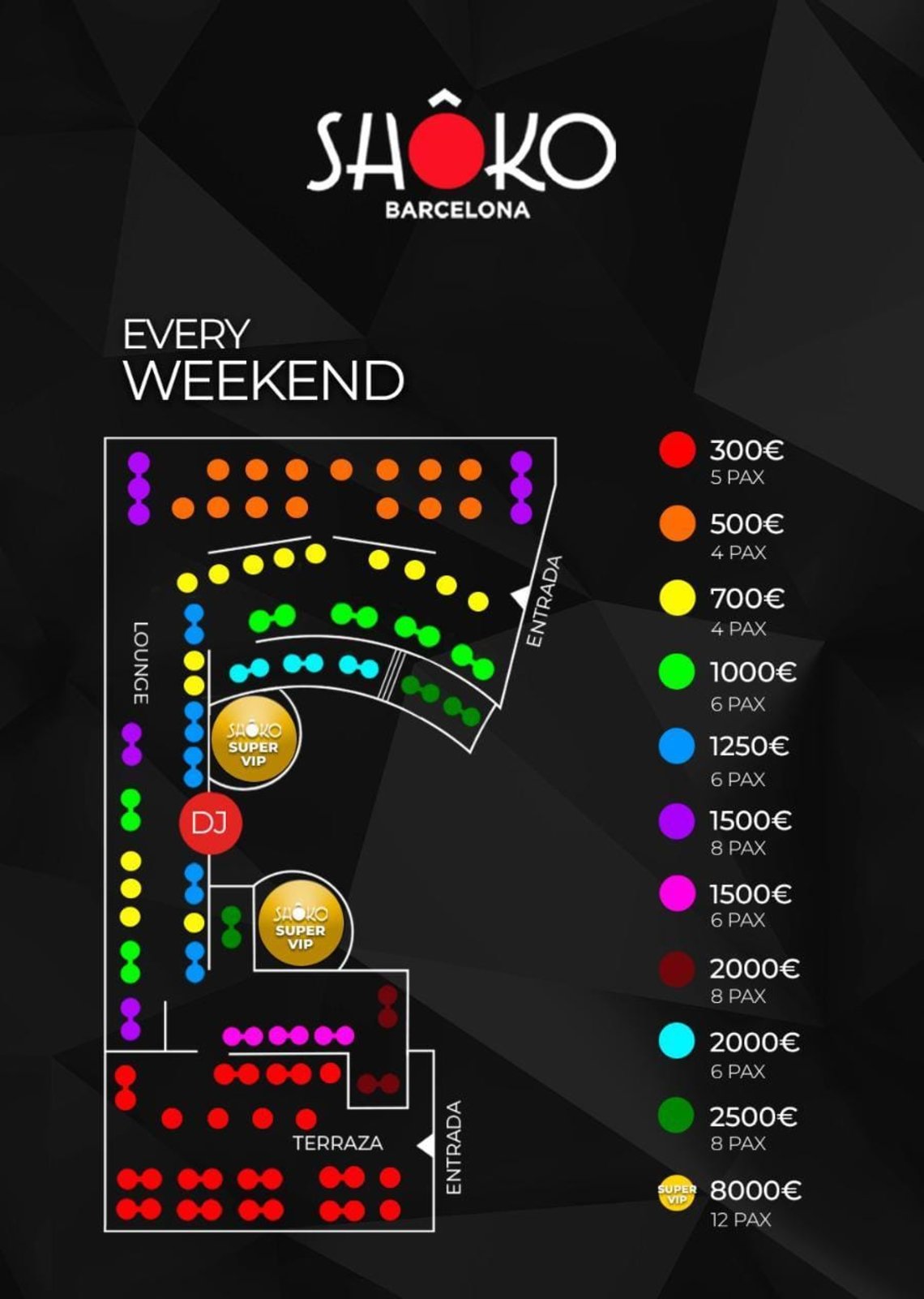 Shoko tables map