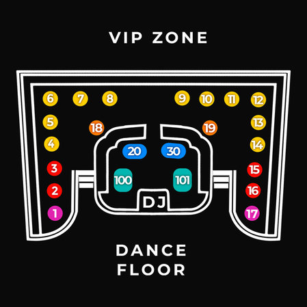 Twenties tables map